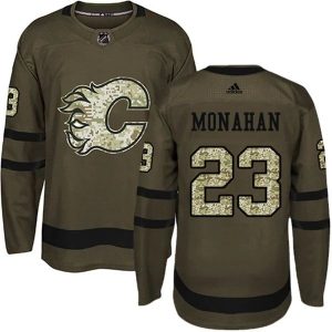 Herren Calgary Flames Eishockey Trikot Sean Monahan #23 Camo Grün Authentic